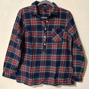 Lands End Women’s Plaid Shirt